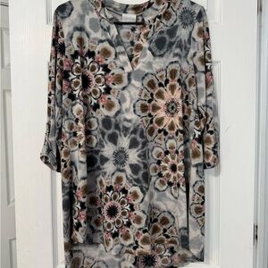 Sew In Love Multicolor Floral Tunic
